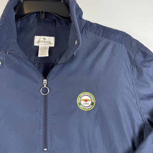 W for Women Jackets & Blazers - Antigua PGA Championship Baltusrol 2005 1/4 Zip Navy Pullover Women's SIze Large
